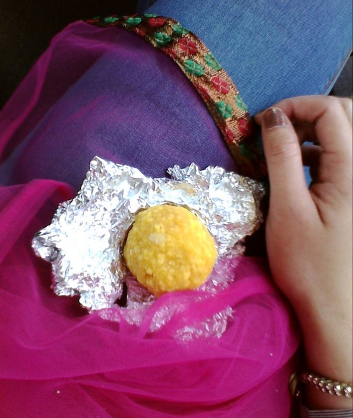 Laddu from Gurughar. ♡ Made my blessed day.
