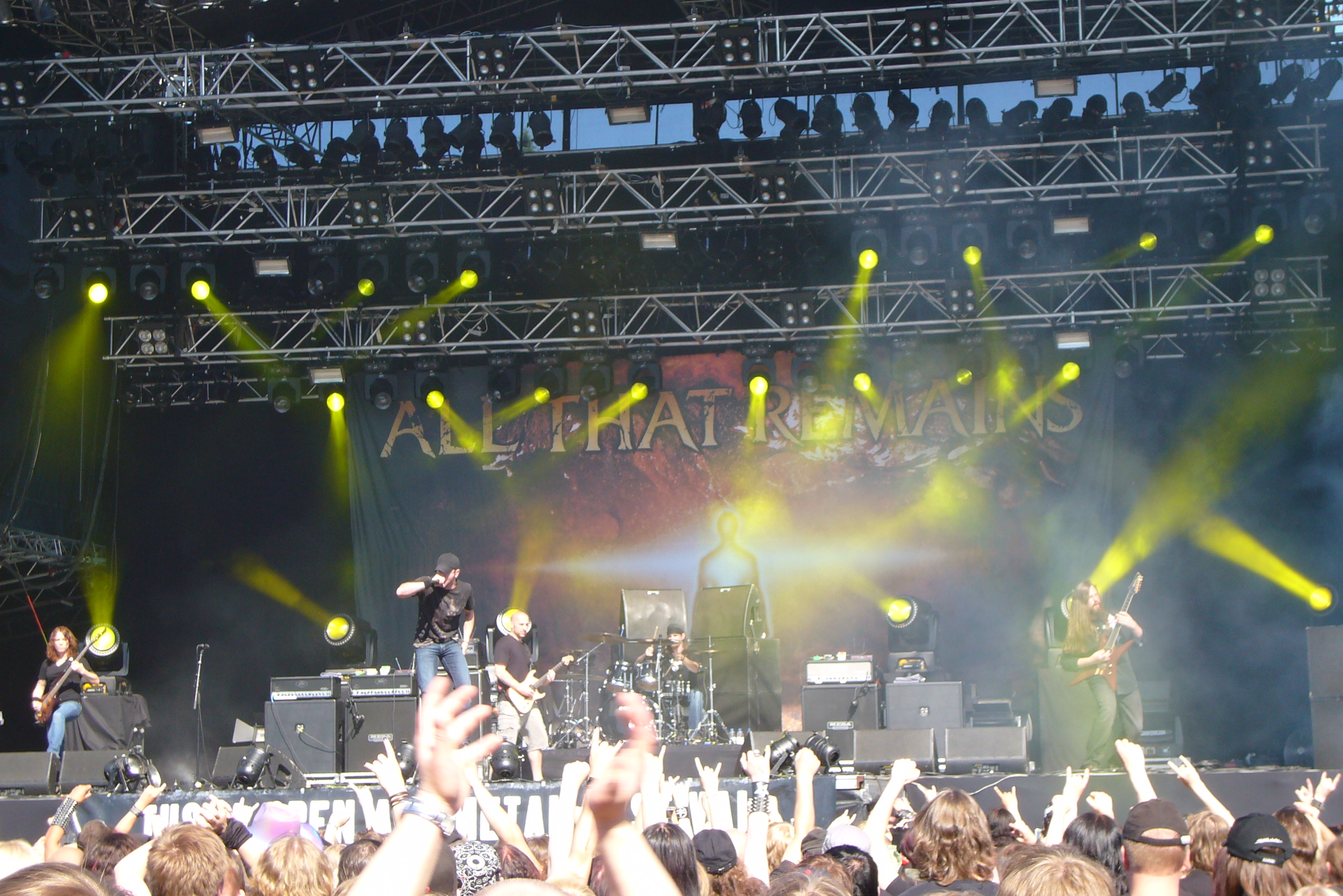 all that remains at Tuska open air metal festival, Helsiki, 2009