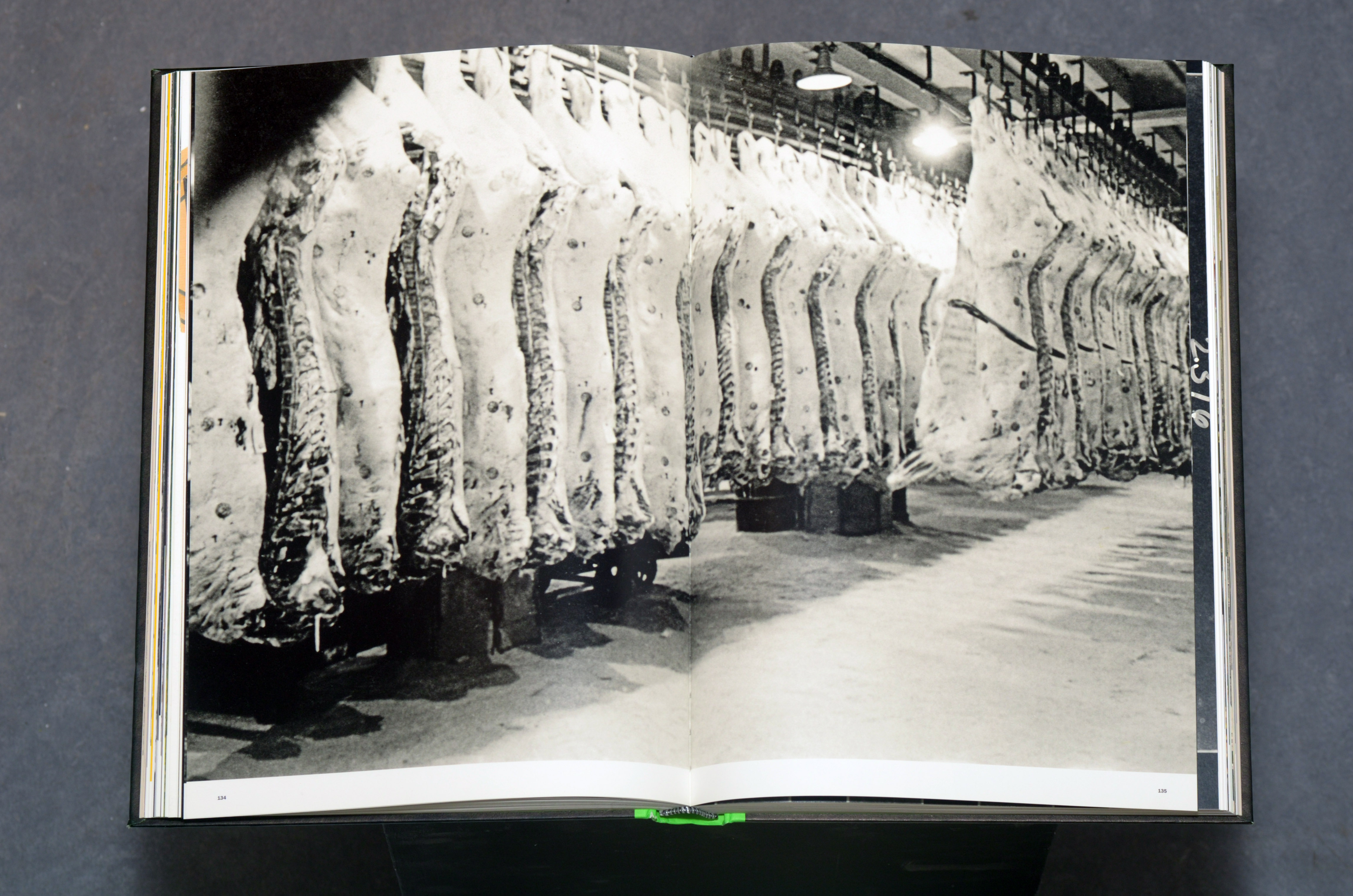 Stanley Kubrick: Racks of meat in cold storage in a meat locker, 1949