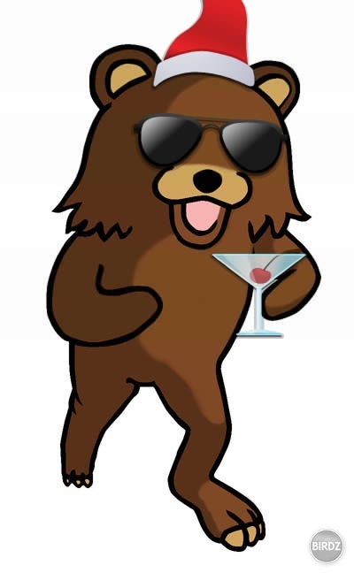 Pedobear on an exclusive Christmas party. :)