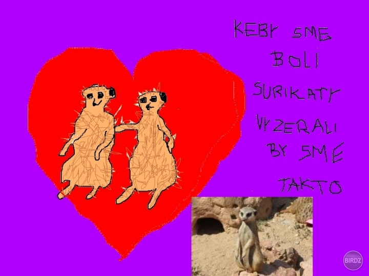 @chevro chcel si romanticky obrazok so surikatou :D tak tu to mas, len su trosku rozstrapatene :D