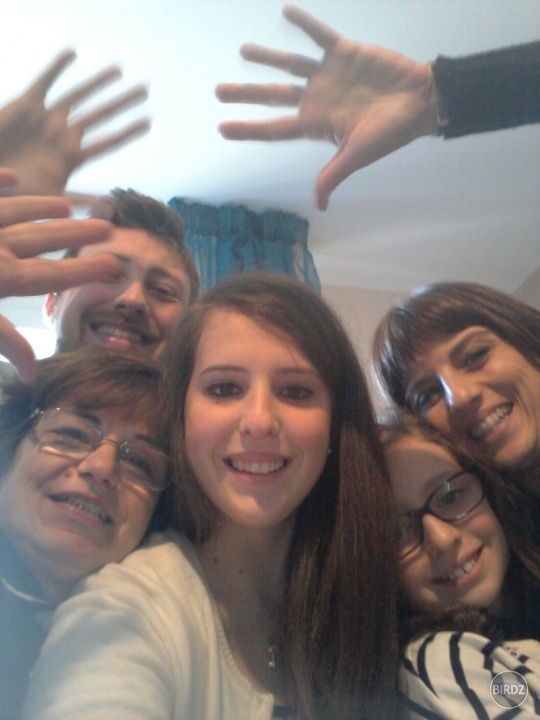 moja talianska rodina posielajúc mi pozdrav:))