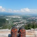 moje obľúbené lodičky a obľúbený výhľad (Zvolen+ Banská Bystrica v diaľke)