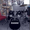Ludwig Accent Custom Drum Set
Supraphonic snare drum 14”x6.5”(Evans), 
Add-on toms 6” x 6” and 8” x 6”  
Tom-tom      12” x 10” (drumhead REMO), 
Tom-tom      13” x 11” (drumhead REMO), 
Bass drum    22” x 18”(drumhead REMO),
Floor tom      16” x 16
