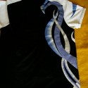 Tričko, ktoré šila kamarátka krajčírka a ja som maľovala vzor, spredu (2010)