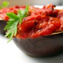 Jedno z mojich najobľúbenejších jedál:) Baklažán plnený rajčinovo-mozzarellovou omáčkou :)