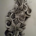 len tattoo flower 