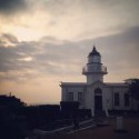 Zapad slnka nad Cihou Lighthouse. Som si dnes dal vylet s drahou na ostrov...