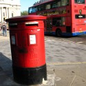 Londýnska schránka a autobus