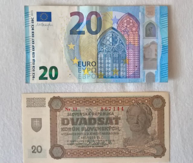Virgin euro vs. Chad koruna slovenská