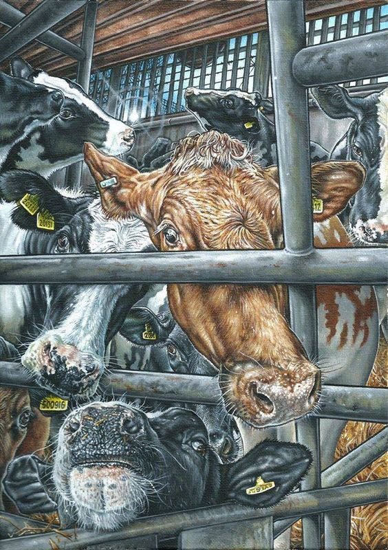 Maľba: Philip McCulloch-Downs - Life Sentence: The hidden faces of dairy
