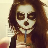 Skull makeup ;) 
https://www.facebook.com/Nikkysblog/
