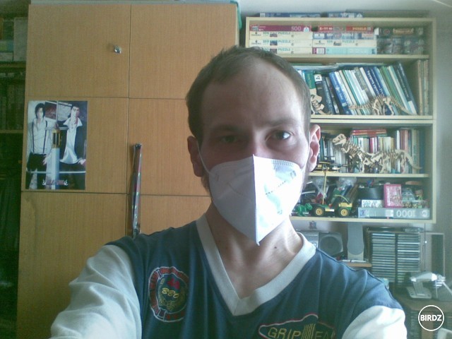 Ja Andrej v novom respirátore - KN95 = FFP2, ktorý som dostal ako darček hehe!...