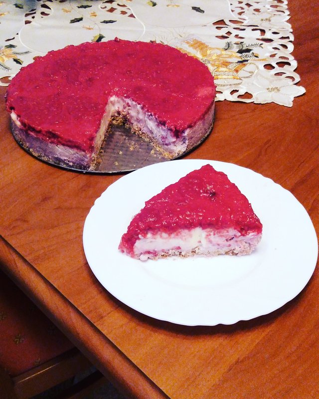 Malinový cheesecake <3