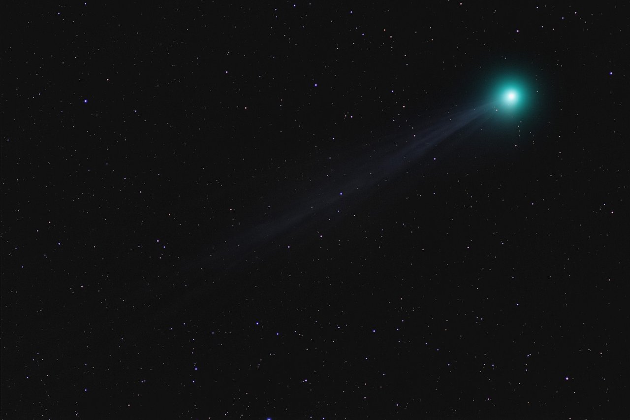 Kométa C/2014 Q2 (Lovejoy), foto: P. Delinčák