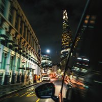 Nočná jazda v Londýne