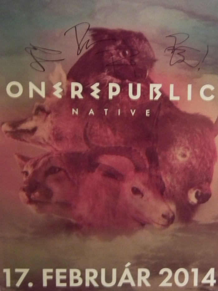 asdfghjkl mám plagát podpísaný One Republic, muhááá už visí na skrini, bože ja som tak super.