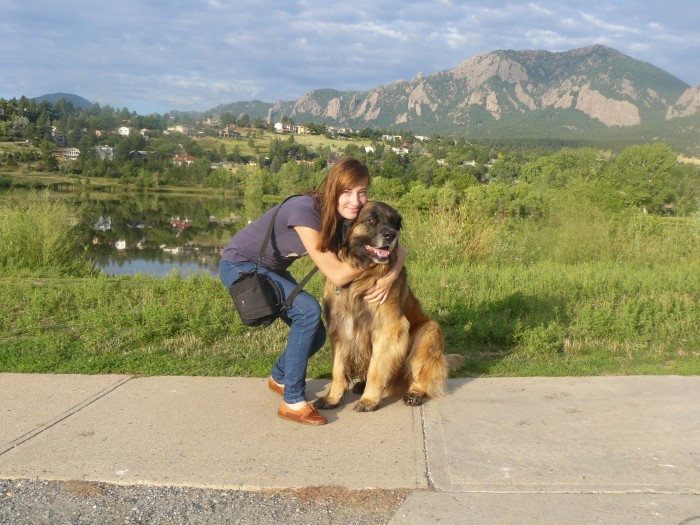 Krásny Leonberger :) V skvelom meste plnom lezcov a hippisákov- Boulder, Colorado