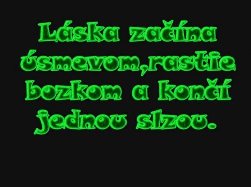 Láska začína.....