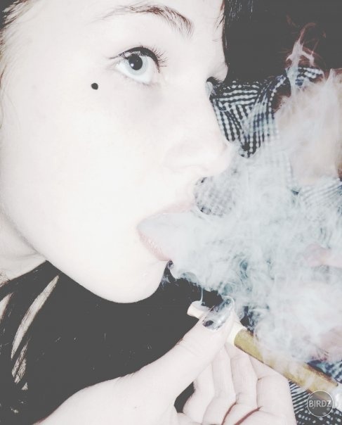 .smoke. :) 