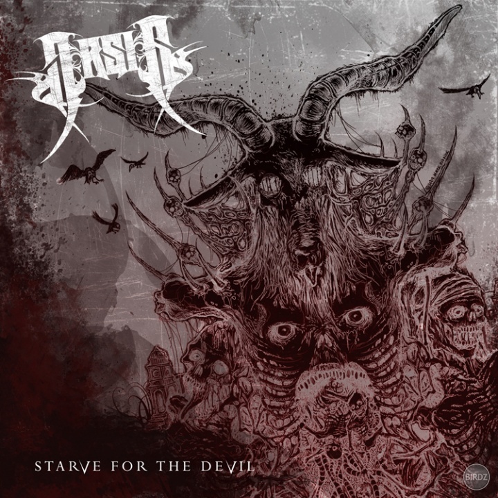 Arsis - Starve for the Devil - neviem preco ale tento booklet mi pripomina booklety Cannibal Corpse akokeby to kreslil jeden clovek , kazdopadne je to dobree dost dobre