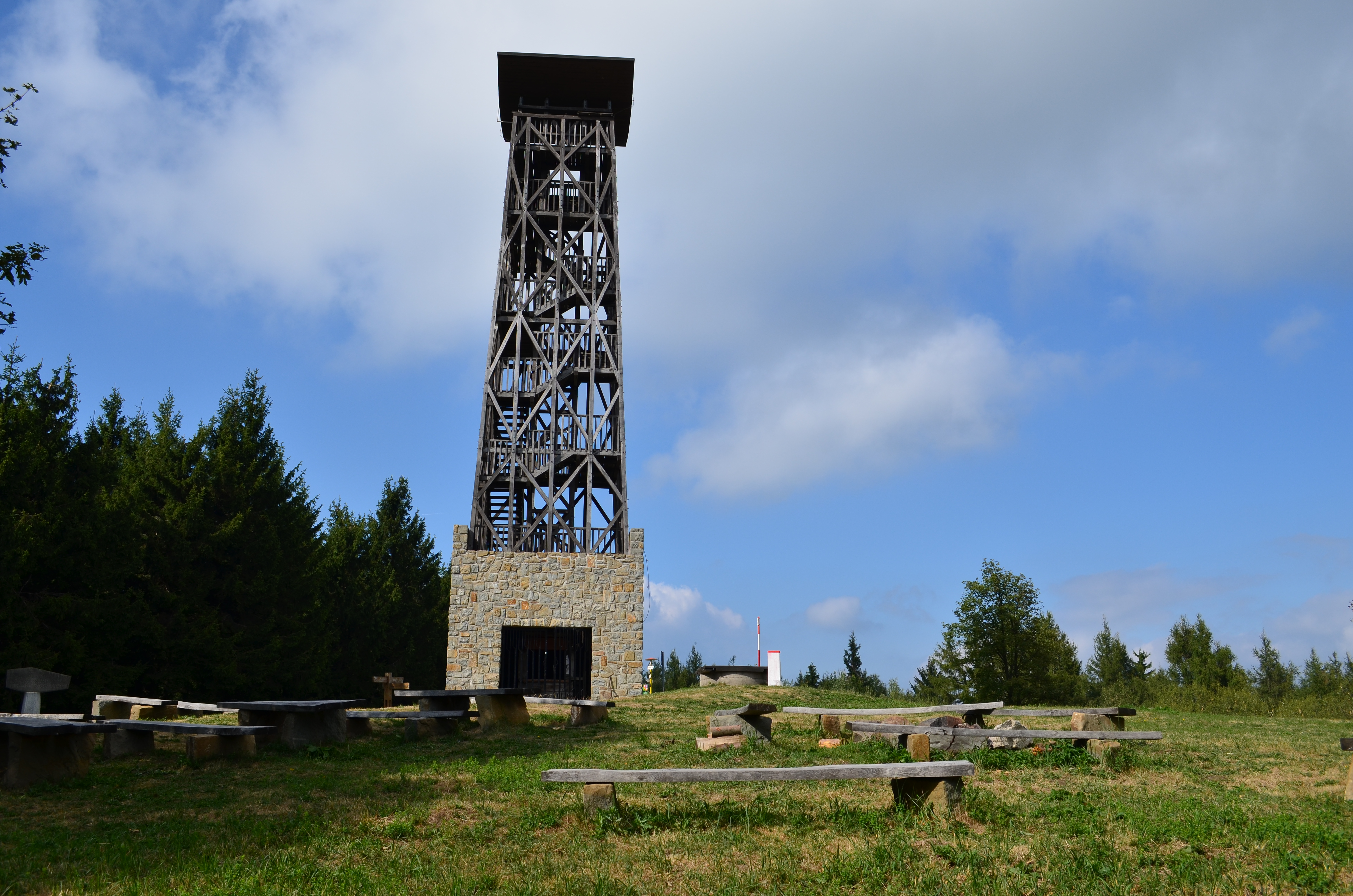 tu sme boli, tuura ako blazen,a panorama niekolkych kopčiskov 