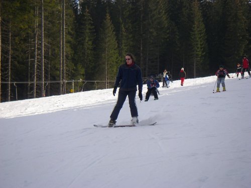 prvý krát na snowboarde =)