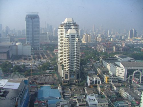 Bangkok, hlavne mesto Thajska - pohlad z 34-eho poschodia