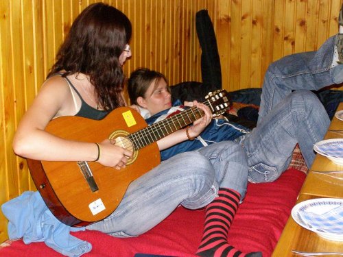 Ja s gitarkou... v pozadi ej tusim andy:D (terchová 2007)