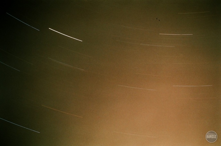 Startrail,fotené na dvore,preto to osvietenie...