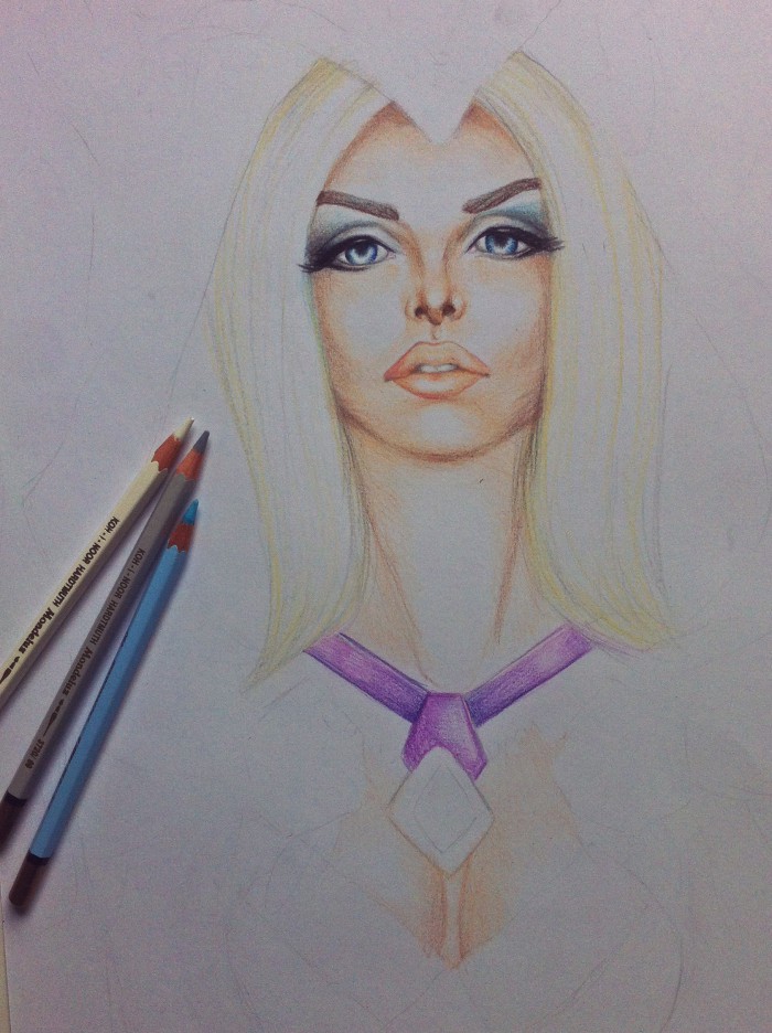 Crystal Maiden portrét v progrese. :) Ak sa Vám páči, pozrite si moju stránku :-* https://www.facebook.com/JaniceDajana?fref=ts