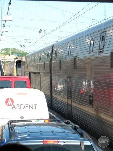 Vlak, ktorý ide cez Eurotunel