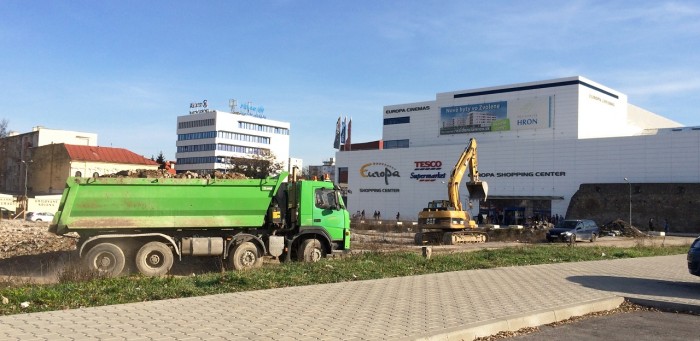 Zvolen - Europa Shopping & Relax Center 2.etapa - Aktuálna fotka