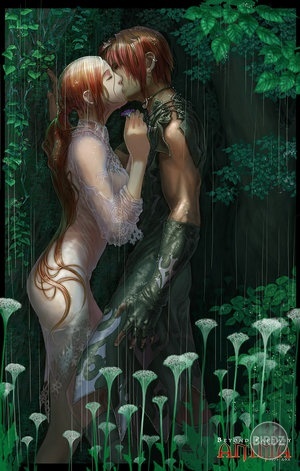 A kiss in the rain