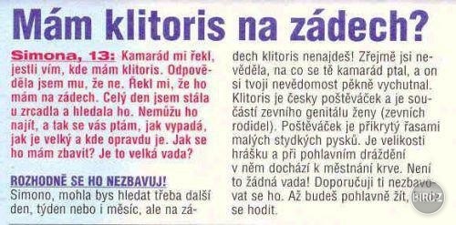 mám klitoris na chrbte?? :D