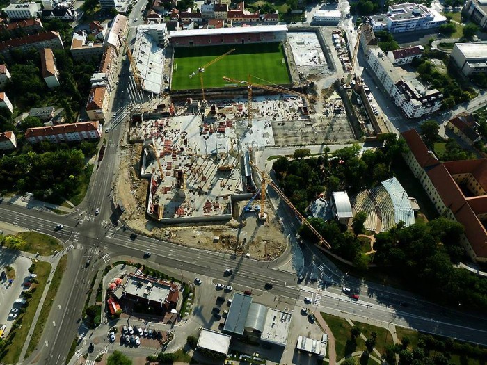 Trnava-City Arena z vtáčej perspektívy