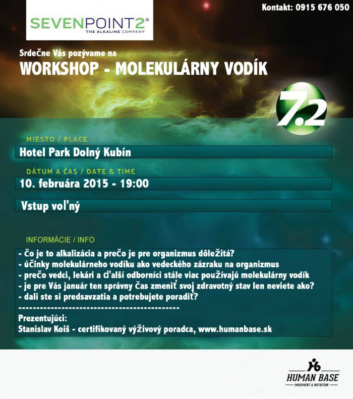 Workshop molekulárny vodík - vedecký zázrak nie len pre športovcov