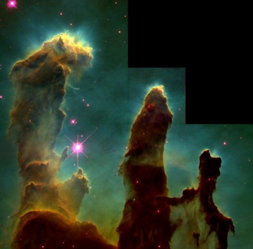 plynove stlpce v M16 eagle nebula