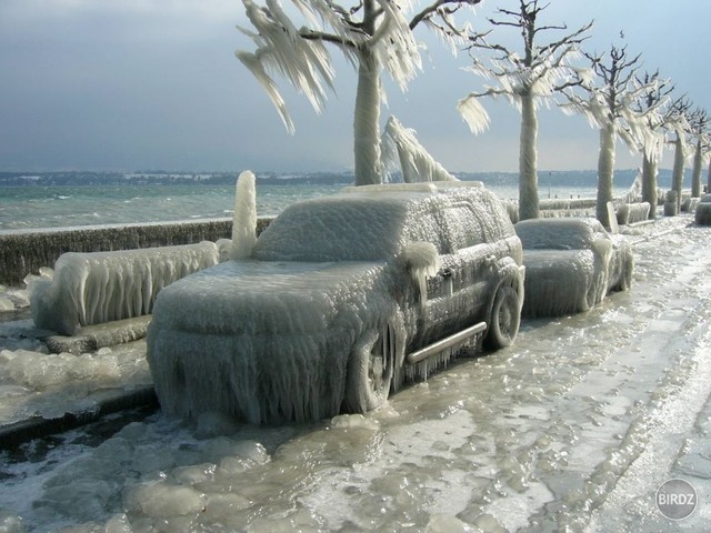 Ice storm. Geneva.