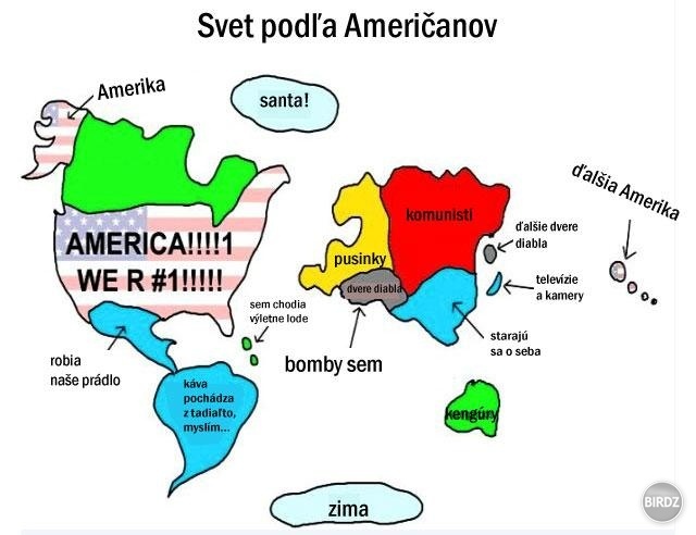 Jebnutá amerika (rofl)
nemajú ani šajn že existuje afrika