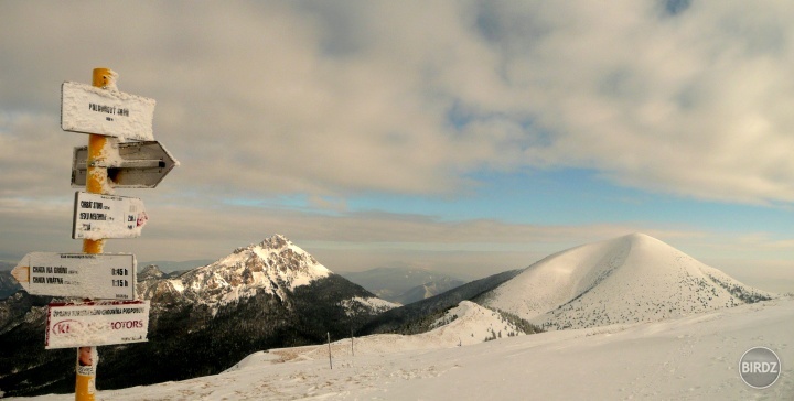 hreben Mala Fatra, Stoh a Veľký Rozsutec z POludnoveho Gruna