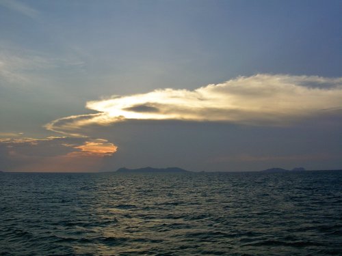 zapad slnka nad Koh Samui