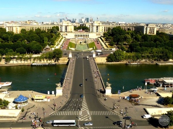 Trocadero z Eiffel Tower