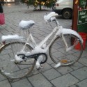 zamrznuty bike v Helsinkach :)