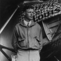 Charles Lindbergh (1902-1974), autor prvého sólového preletu nad Atlantickým oceánom