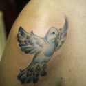 prvý krát som tetovala vtáka :D 
bola som z toho nadšená :)