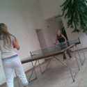Livuška a Dominika a ich pokus o ping pong:D Fakt len pokus:D