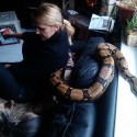 Mamina z mojim hadom :)