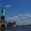 Liberty statue a južný Manhattan v pozadí :)