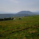 Pod Lysou Strážou, výhľad na šarišský hrad